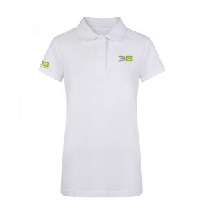 Alternative view of 3B GROWTH WOMEN'S WHITE POLO T-SHIRT